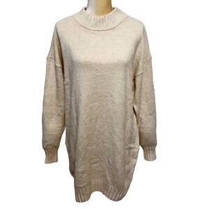 Abound NWT Cream Mini Sweater Dress Women M